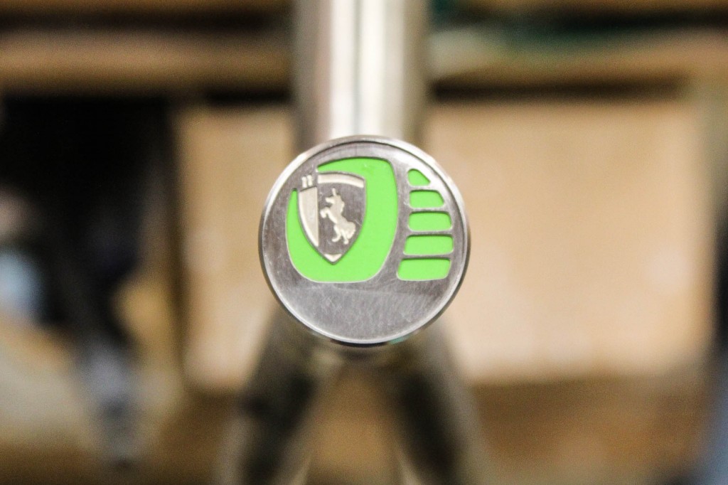A new touch on Speedvagen frames are these beautifully machined and detailed seat mast caps. Most people will never even see these hidden beneath the seats, but hours and hours are spent crafting them to perfection.
