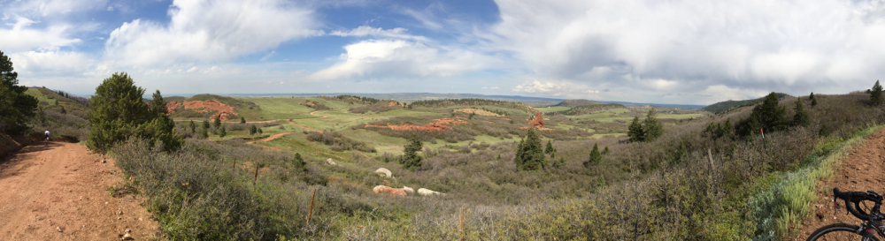 Patrick Charles took this nice pano before descending into the Park.