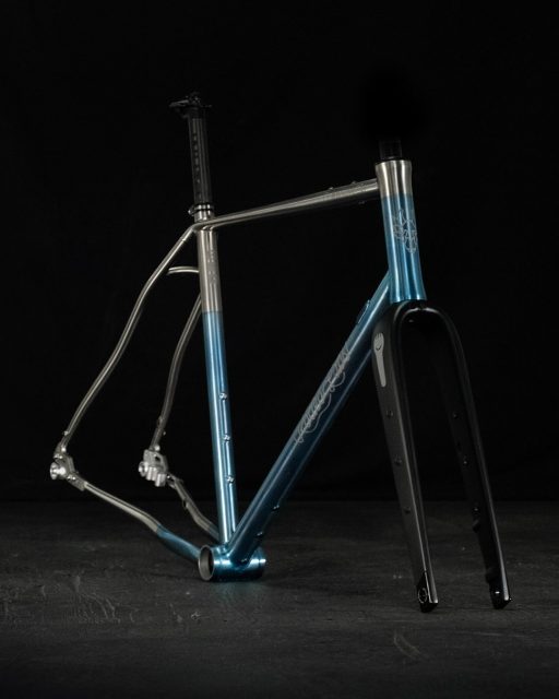 After a bit of a hiatus, titanium anodizing is back on the menu. Anodizing is a notoriously fickle process, but the results are worth it, and highlight the natural beauty of the metal in a way that paint can’t. None of the metal is actually hidden, the process merely oxidizes the surface layer and produces a tinting of the light that bounces back off of it and into your now-happier eyeballs.
Happy new Ti day, Bruce!
#gravelbike
#anodizing
#newbikeday