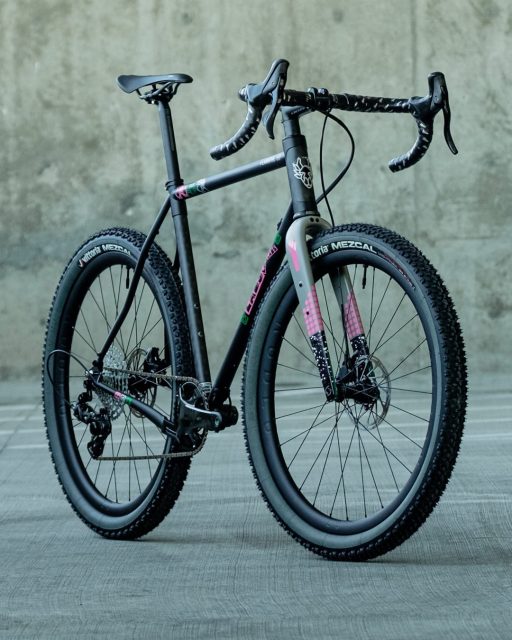 Another Ready To Roll went live today! The Palm Beach Punk Flaanimal 5.0 is a one-off creation, sporting a custom painted Spork Series 3, combined with another one-off decal kit on the frame itself, which riffs off of the for design.
 
Per the visual design, the build spec on this one also goes hard. The 650b x 2.35 Vittoria tires are mounted to Handbuilt 2.0 Rosie carbon wheels. Shifting duties are handled via the Elar 1x13 gravel groupset. Ritchey components and a Repente saddle round out the build and complete this very capable steed.
 
All Rodeo Ready To Roll builds are offered at special pricing, as we pick the parts spec and visual design. On this particular build you could save over a thousand off of the retail price. Not bad!
 
A 58cm Flaanimal will best fit a rider from 6’0” to 6’2”
 
Find it at rodeo-labs.com, in our Ready To Roll section of the store. Link in insta bio.
 
#flaanimal
#gravelbike