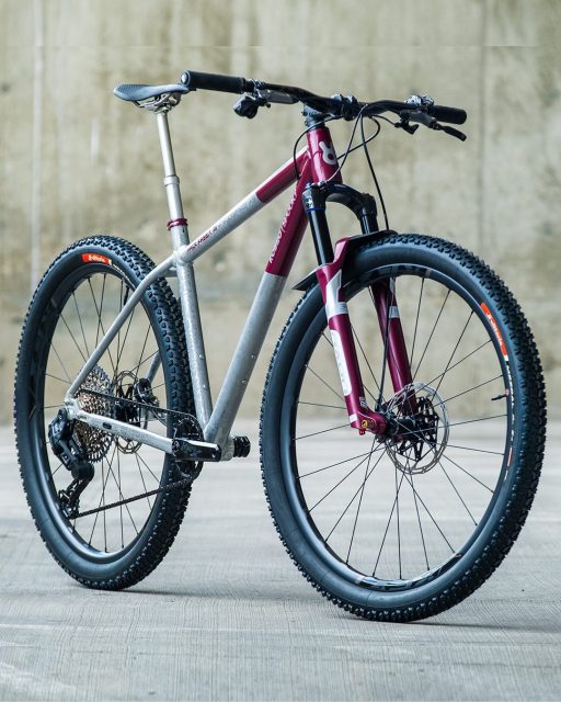 The latest entry into the Rodeo MTB project lineage is another geometry study and prototype made in collaboration with @wearespooky, @srsuntour_inc, and @fsa_mtb. We started my baking up some fresh geo to ride and evaluate. Next, Spooky got to work fabbing the raw frame and integrating our Lockjaw dropouts. Next we hand polished and hand masked the absurdly detailed and absurdly unserious graphics just to remind ourselves that mountain bikes are first and foremost fun.

The @srsuntour_inc Axon Werx fork brings silky smooth travel, remote lockout, lightweight carbon crown and magnesium construction - along with Olympic gold medal winning pedigree to the build.
 
@fsa_mtb KFX Carbon componentey throughout will keep the ride light, nimble, and in control.
 
Pack Rabbit’s goal is to be as nimble as a jackrabbit on the trails and as sturdy and reliable as a pack animal for multi day loaded adventures.
 
Hat tip to @pnwcomponents for the limited edition dropper, @sellerepente for the hand made saddle, and @vittoriatires for the ever versatile Peyotes. @zenobicycle hydraulic couplers hint at the fact that this bike will also see quick swap drop bars before long.
 
See this build in person at the SR Suntour booth at Sea Otter. Booth M64.