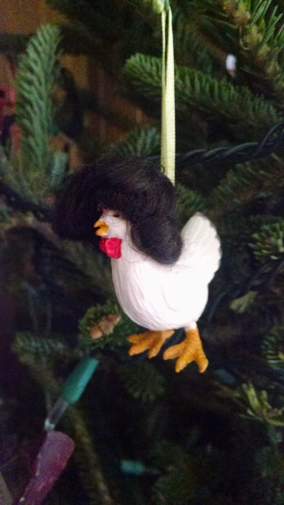 The one that started it all: Chicken Wigs. During a volunteer trip to Vietnam, My mother and sister-in-law were desperate for American food. They were relieved to find a restaurant serving 'American Style Chicken Wigs' (chicken wings). That Christmas, a tradition was born.
