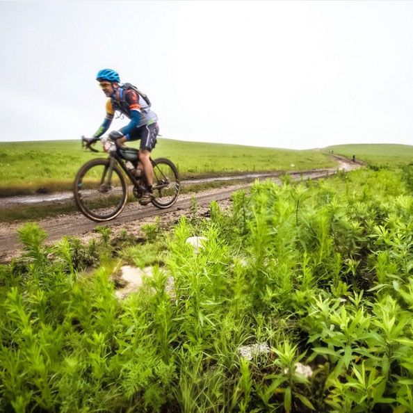 Chris out on the course. Photo by Pat Evinson