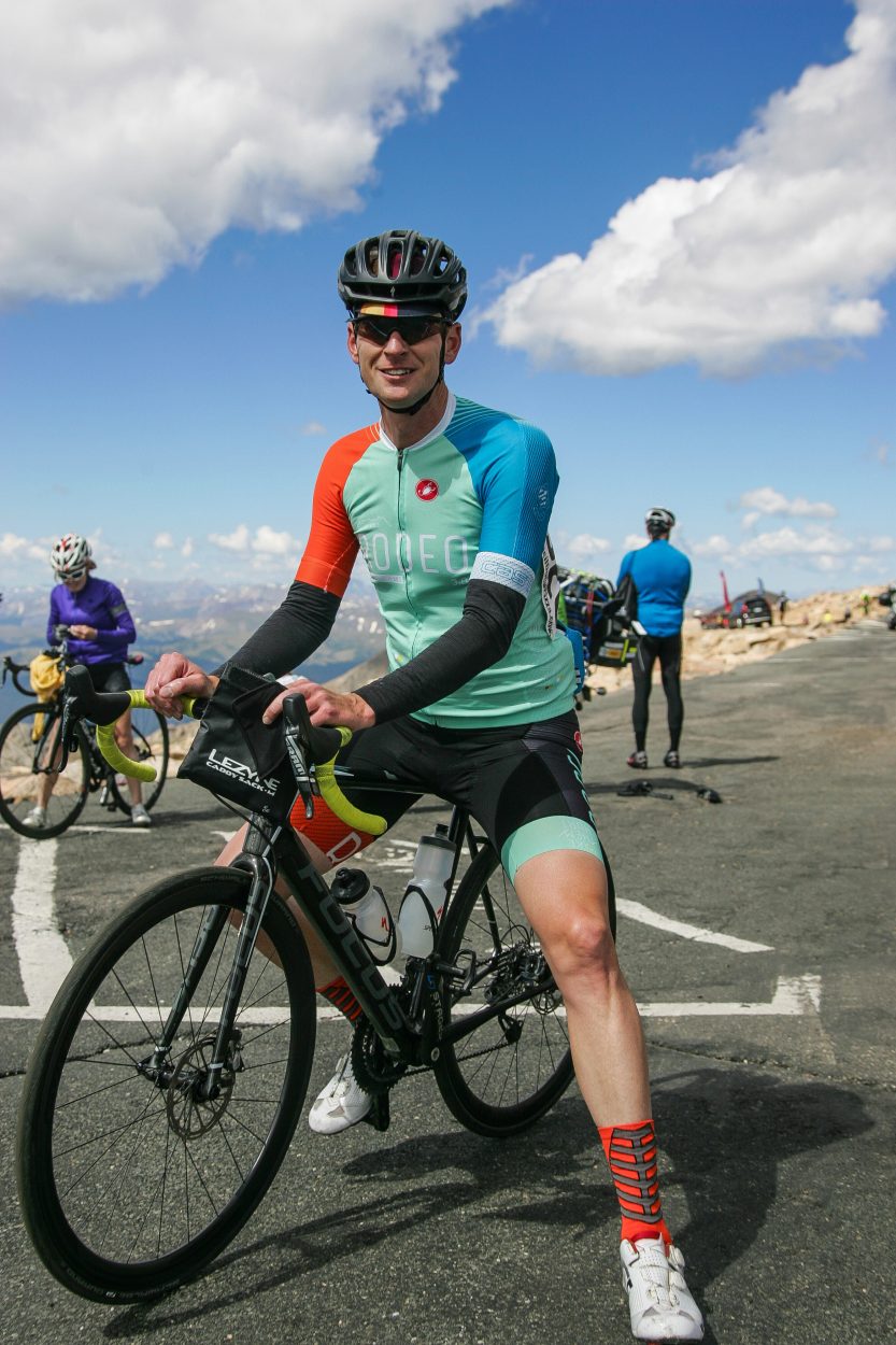 Kevin Masten at the finish. Photo by Reid Neureiter. 