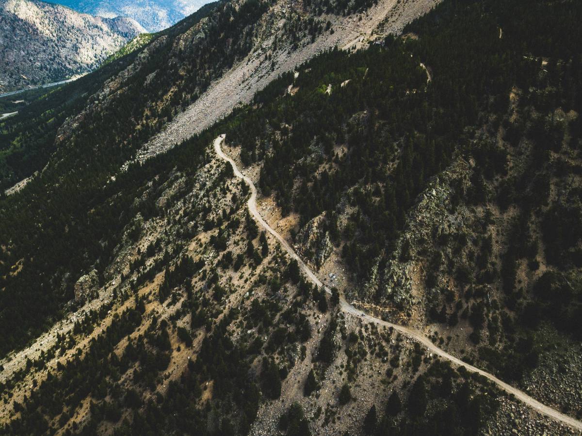 Saxon Mountain Road scree fields. The Word's Worst Climb.