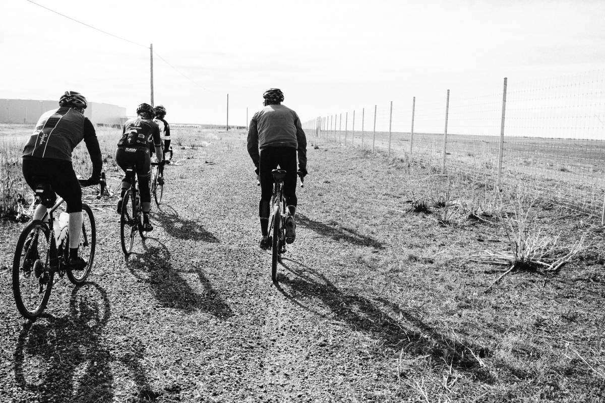 Riding gravel east of Denver