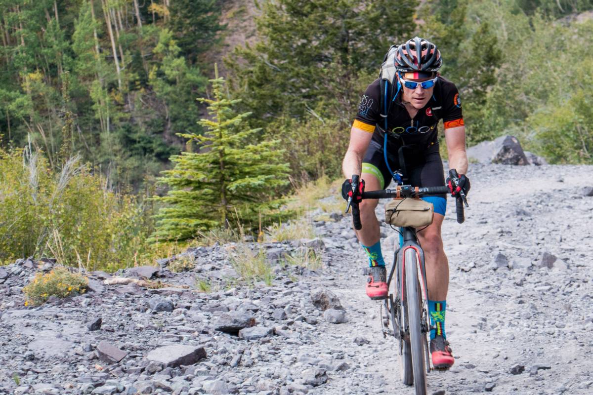 Cycling Imogene from Telluride