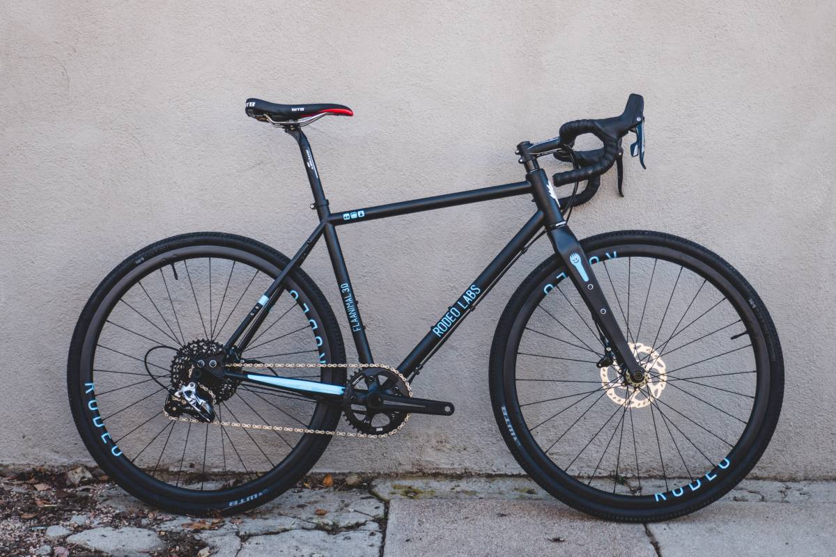 Rodeo Flaanimal 3.0 custom blue gravel adventure bike