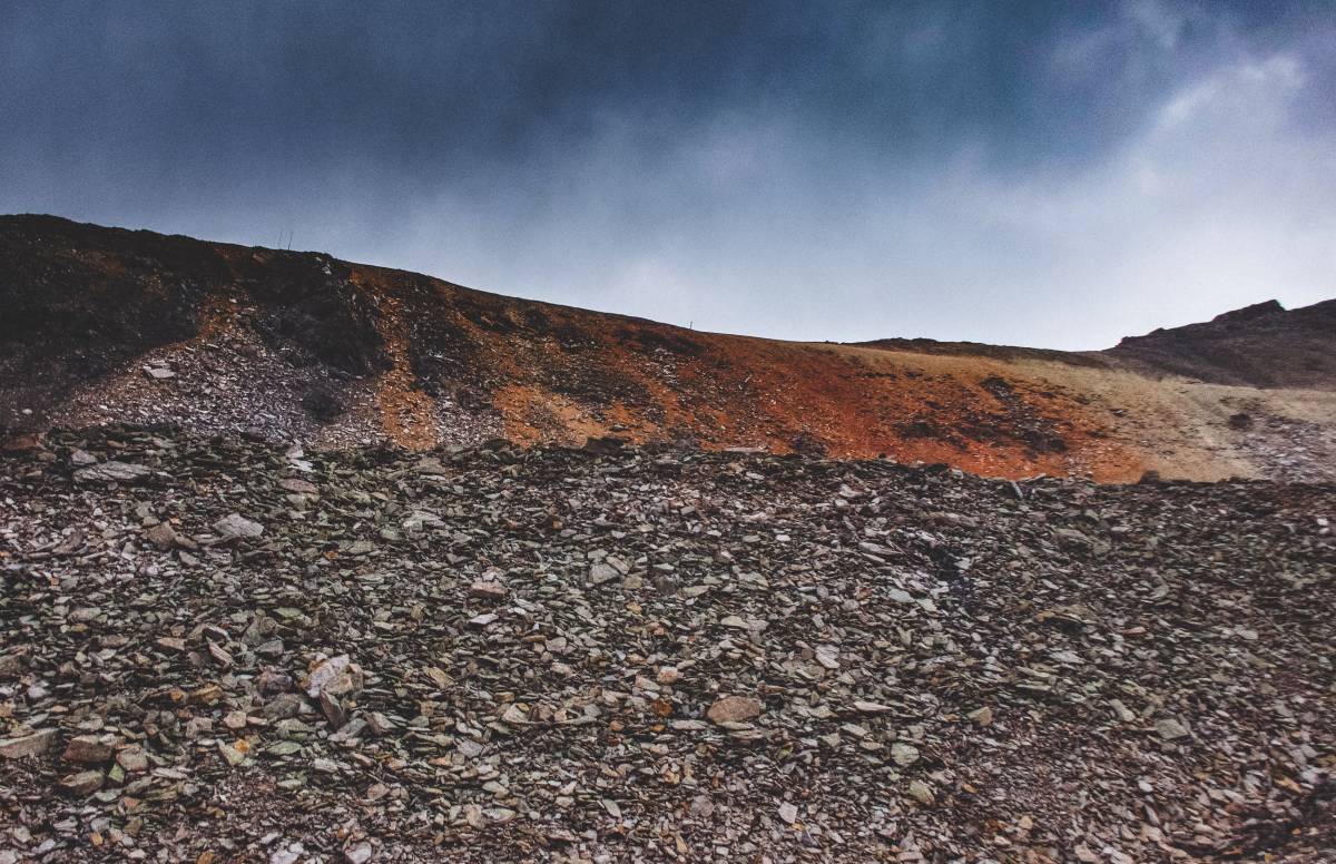 The summit post of Imogene Pass.